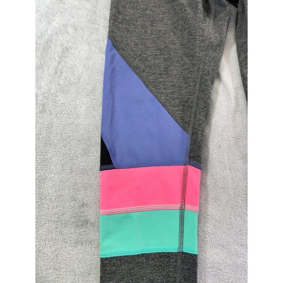 MTA Sport leggings Women's Medium Grey Color Block Fast Dry athletic leggings - Picture 6 of 12